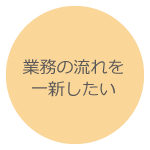 業務の流れを一新したい